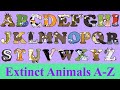 Extinct animals for kids  az extinct animals  animal alphabet  learn abc with alphabetimals