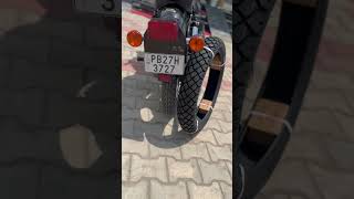 Bullet Wide Tyre | Bullet 350 Standard | MRF 100/90-19 Tyre Size #bullet #mrftyre #widetyre
