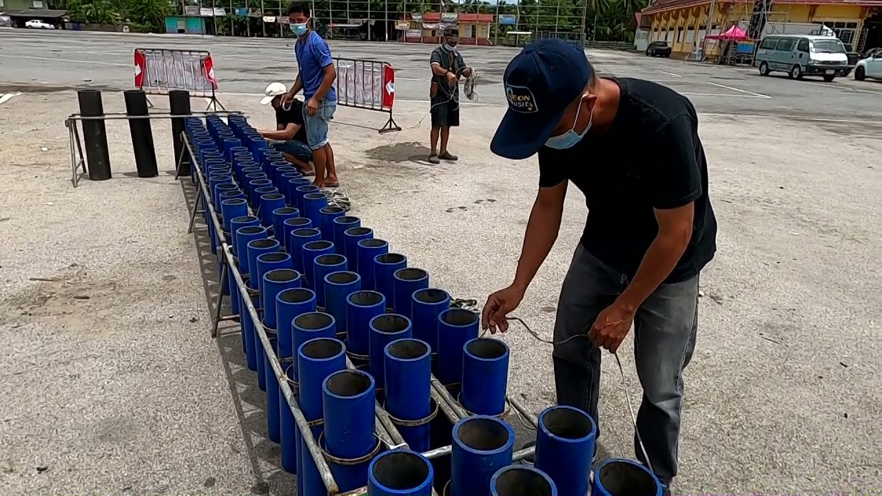 #ติดตั้งและจุดพลุแสงสีตะไลไฟพะเนียง