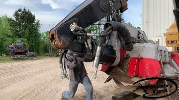 Logmax 12000XT quick connect on Tigercat 870C