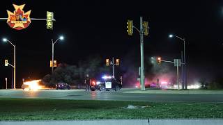 ⁴ᴷ **PRE-ARRIVAL**  3 Vehicle MVA / Fully Involved Car Fire - CR 22 & Manning Rd - TECFD - 2026