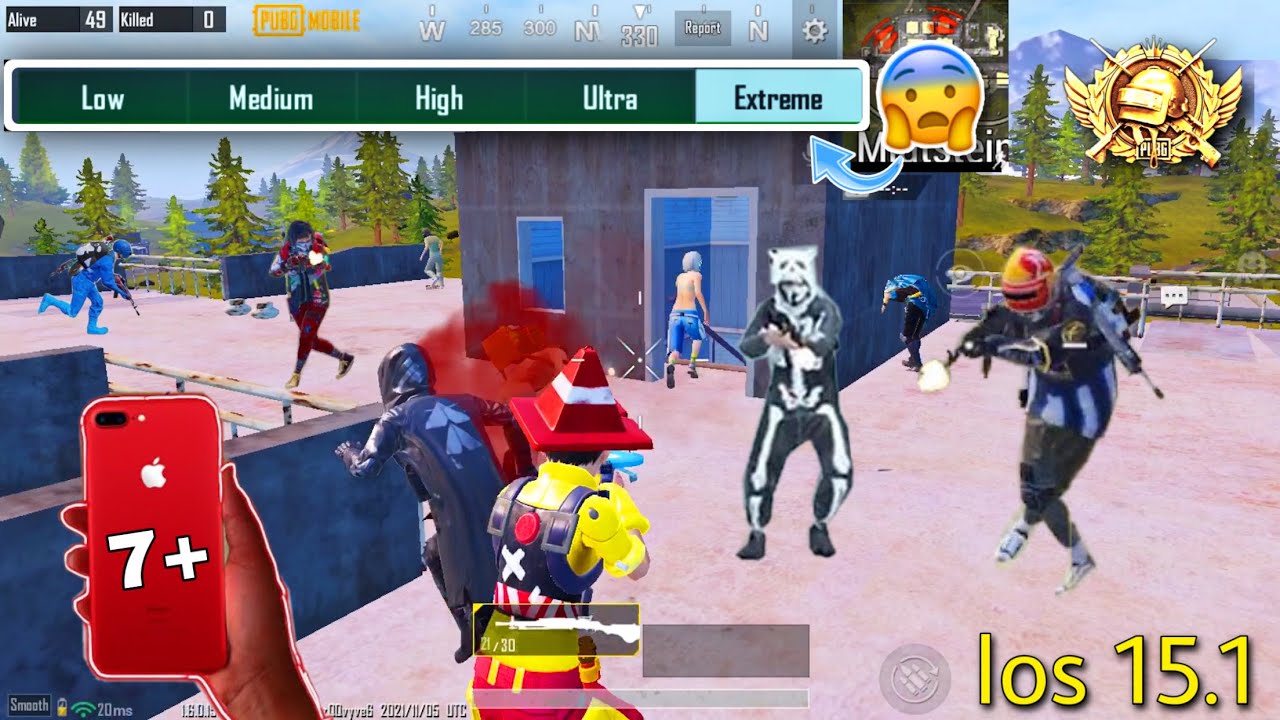 iphone-7-plus-pubg-test-after-ios-15-1-update-does-iphone-7-plus-lag-pubg-mobile-60fps-youtube