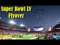 US Air Force Bombers perform the Super Bowl LV Flyover at Raymond James Stadium