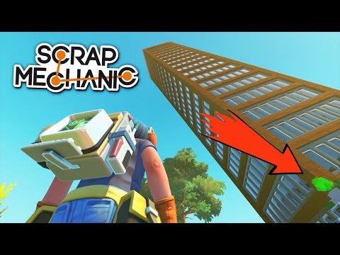 Видео: ШОК! БАКТЕРИЯ СОЖРАЛА НЕБОСКРЕБ! 🔥 СУПЕР МОД! в SCRAP MECHANIC