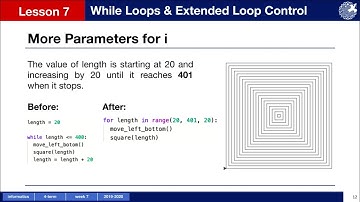 Python Turtle: While Loops & Extended Loop Control