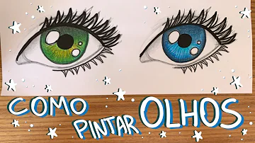Como pintar a íris do olho?