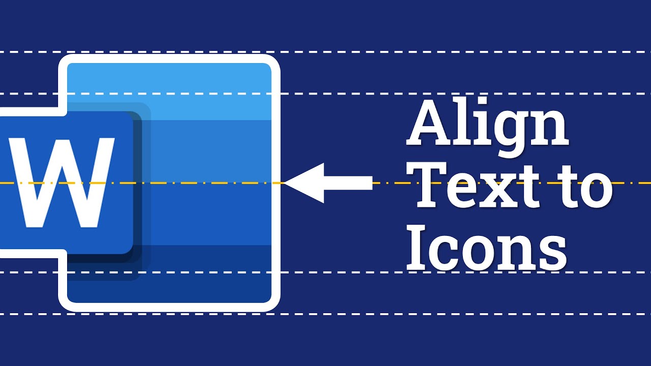 How To Align Text With Icons In Word same Row Using Raised Fonts