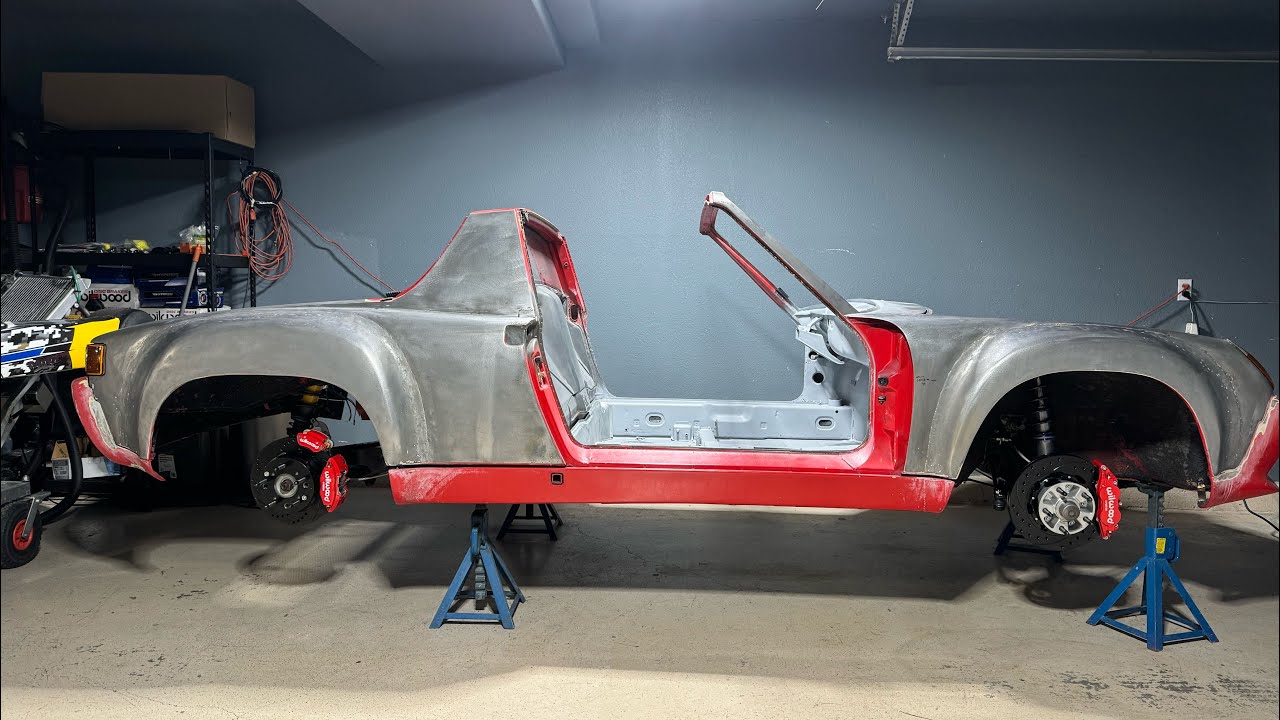 914 Frame Porsche 914 Day 007 Suspension x Brakes install - YouTube