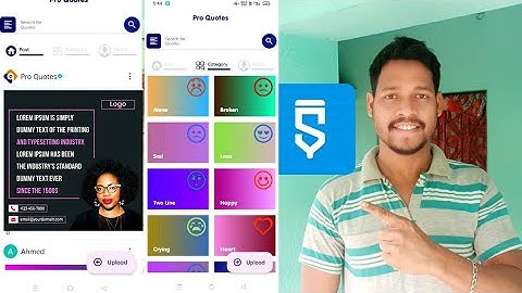 social media Quote project in sketchware pro #AndroidAppdeveloper#sketchware #aauraparti