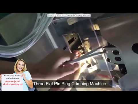 Euro Plug 3-Pin Plug Terminal Crimping Machine