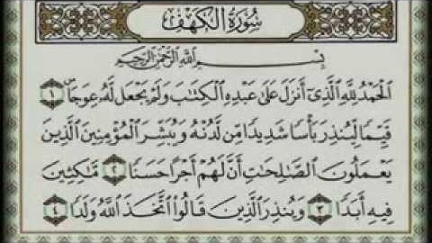 سورة الكهف كاملة بصوت عبد الرحمان السديس استمع واقرأ معه