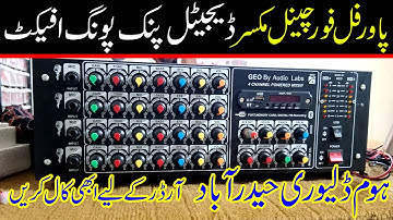 "Powerful 4-Channel Mixer Amplifier | 24 Transistors (2SC5200 & 2SA1943) | Digital Echo & Ping Pong"