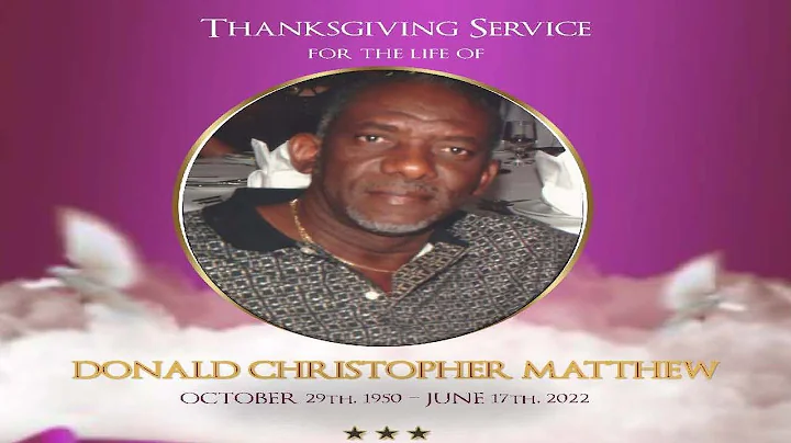 Thanksgiving Service for The Life of Donald Christ...