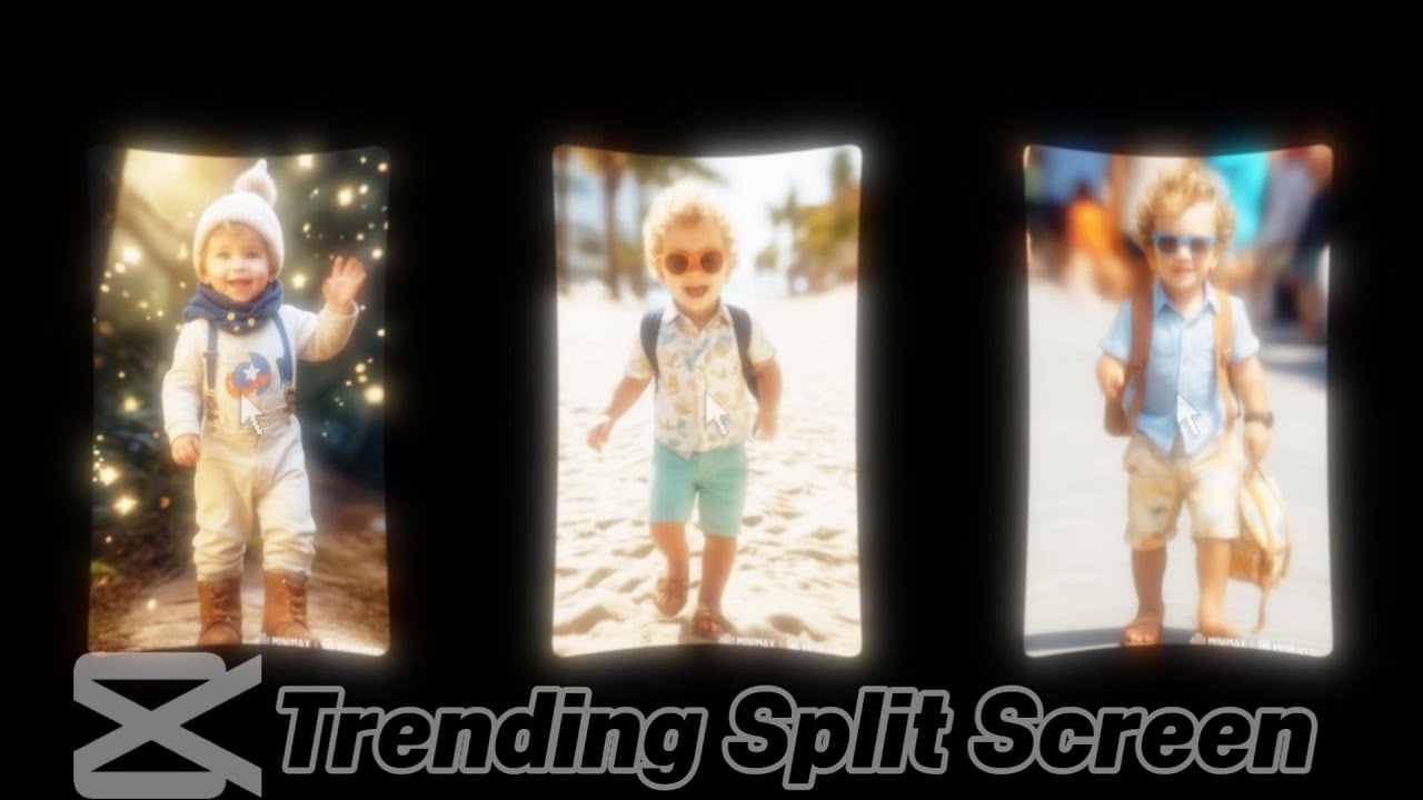🔥 CapCut Split Screen Effect Tutorial | Add Trending Animations Step by ...