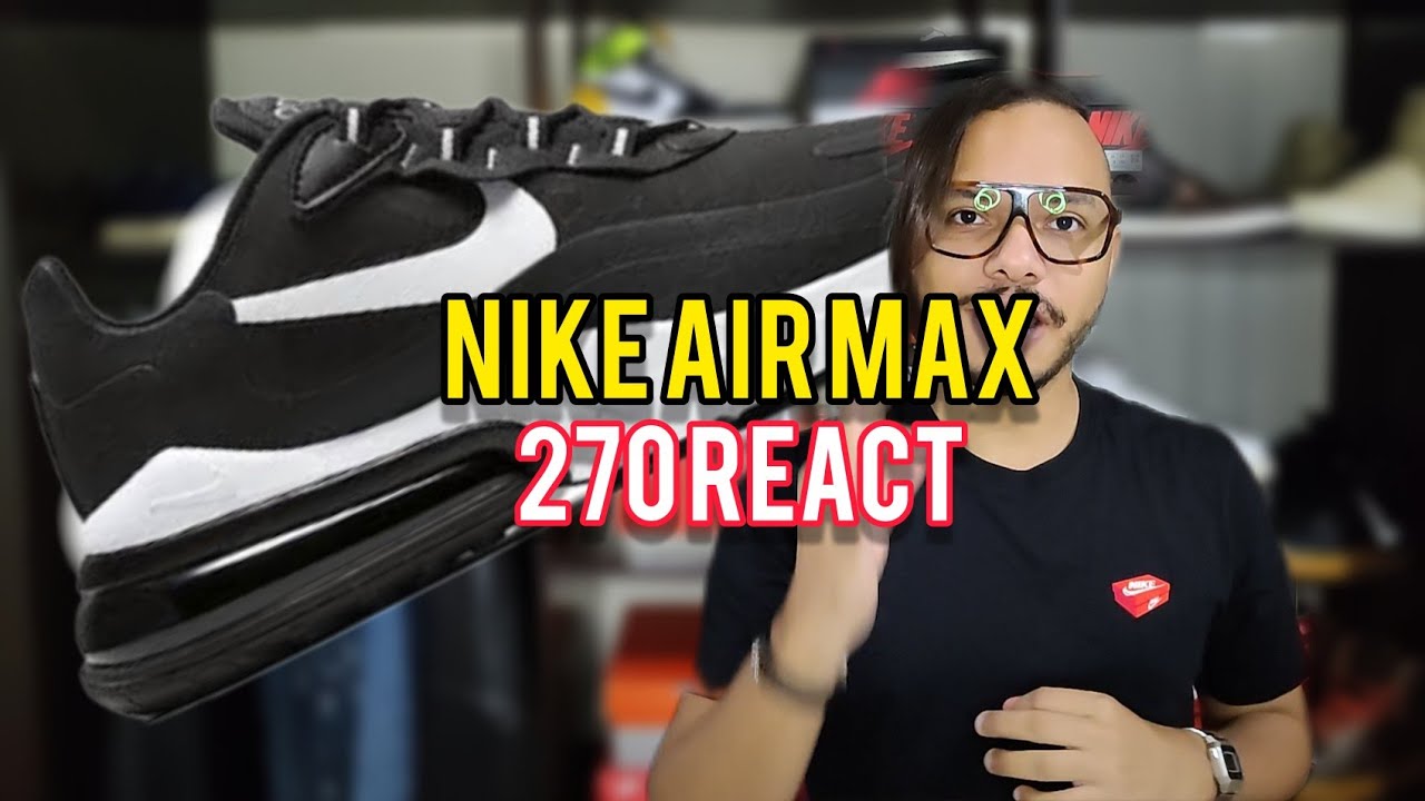 Nike Air Max 270 React Black / White CI3866 004 on feet WOMFT 