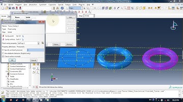Compression of stacked inflated torus: FEA in abaqus: part 07