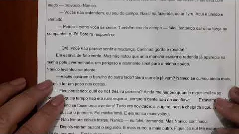 O que é mudança física dos personagens pode significar?