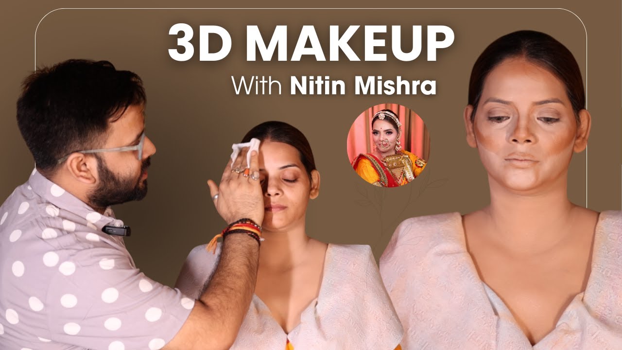 Step-by-Step Rajasthani Bride Transformation | Secret 3D Makeup Hacks | NITIN MISHRA | Full Tutorial