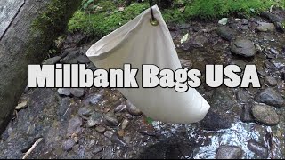 Millbank Bag U.S.A. (How to & use of) the original pre-filter
Millbank USA: http://millbankbagsusa.com/index.html The millbank bag is used by those who like to camp, go hiking, hunting and bushcrafting. It will pre-filter water from lakes, streams, ponds and other water sources. Particulate matter such as mud, silt or any floating debris is caught in the canvas material of the bag. This will extend the life of any kind of modern filter device that you use to purify your water and make your cooking or drinking water much more enjoyable. Millbank Bag U.S.A. (How to & use of) the original pre-filter