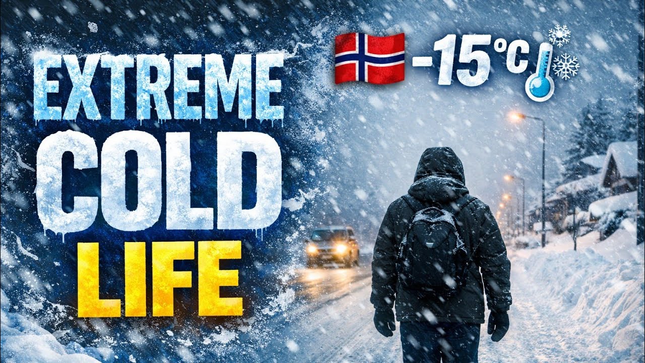 How Do People Survive Extreme Cold in Norway? | Snowy Road Life ❄️🇳🇴
