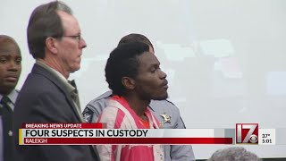 3 of 4 suspects in Raleigh police officer's shooting appear in court