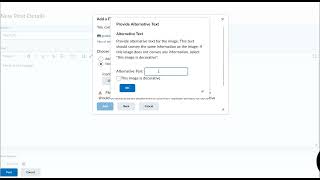 How to imbed an image in Brightspace