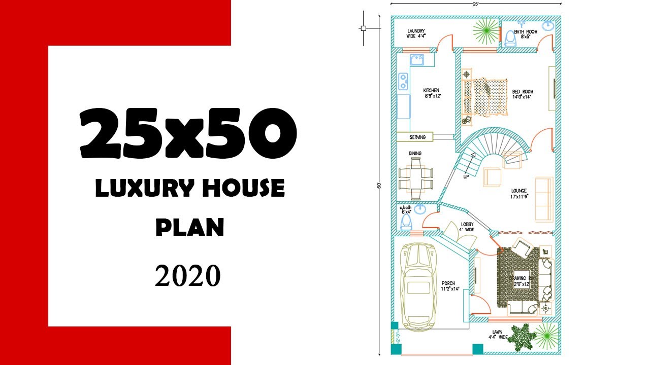 5 MARLA LUXURY HOUSE PLAN DESIGN 25x50 GHAR KA  NAKSHA  