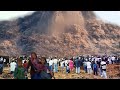 A powerful eruption of Mount Marapi and rain of magma covered Sumatra, Indonesia