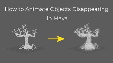 How to Animate Objects Disappearing  in Maya