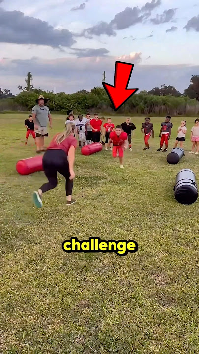 Mom vs Son Tackle Challenge!