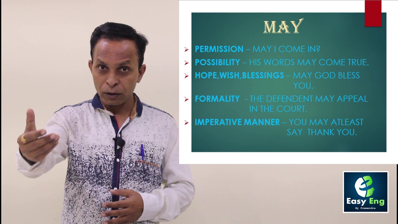 || Be a Model by using Modal Auxiliaries - May, Might, Will, Would ||