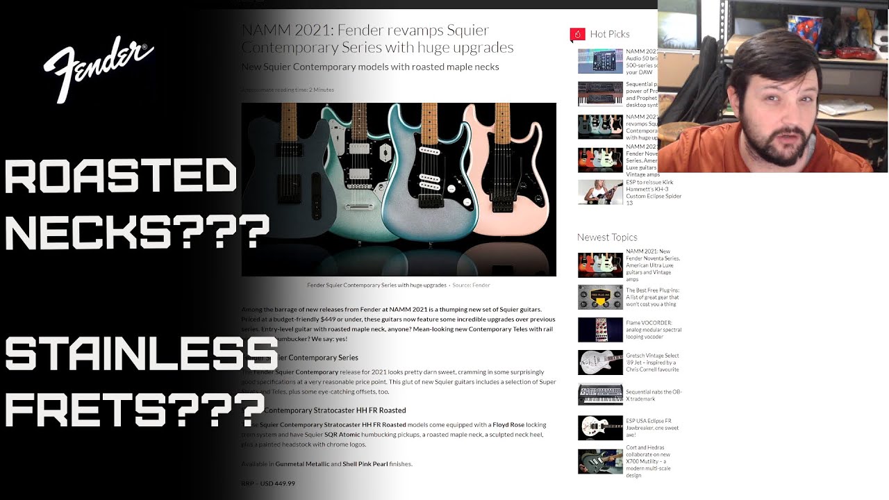 21 Fender And Squier Guitars And Basses Overview Youtube