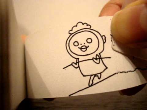 パラパラ漫画 つなわたり Flipbook Tightrope Youtube