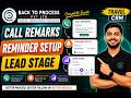 Call Remark & Lead Stage Management | Travel CRM Training