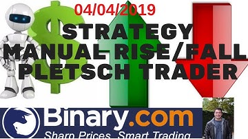 2019 BEST STRATEGY MANUAL RISE/FALL IN BINARY Operação dia 04.04.2019 na Binary.com