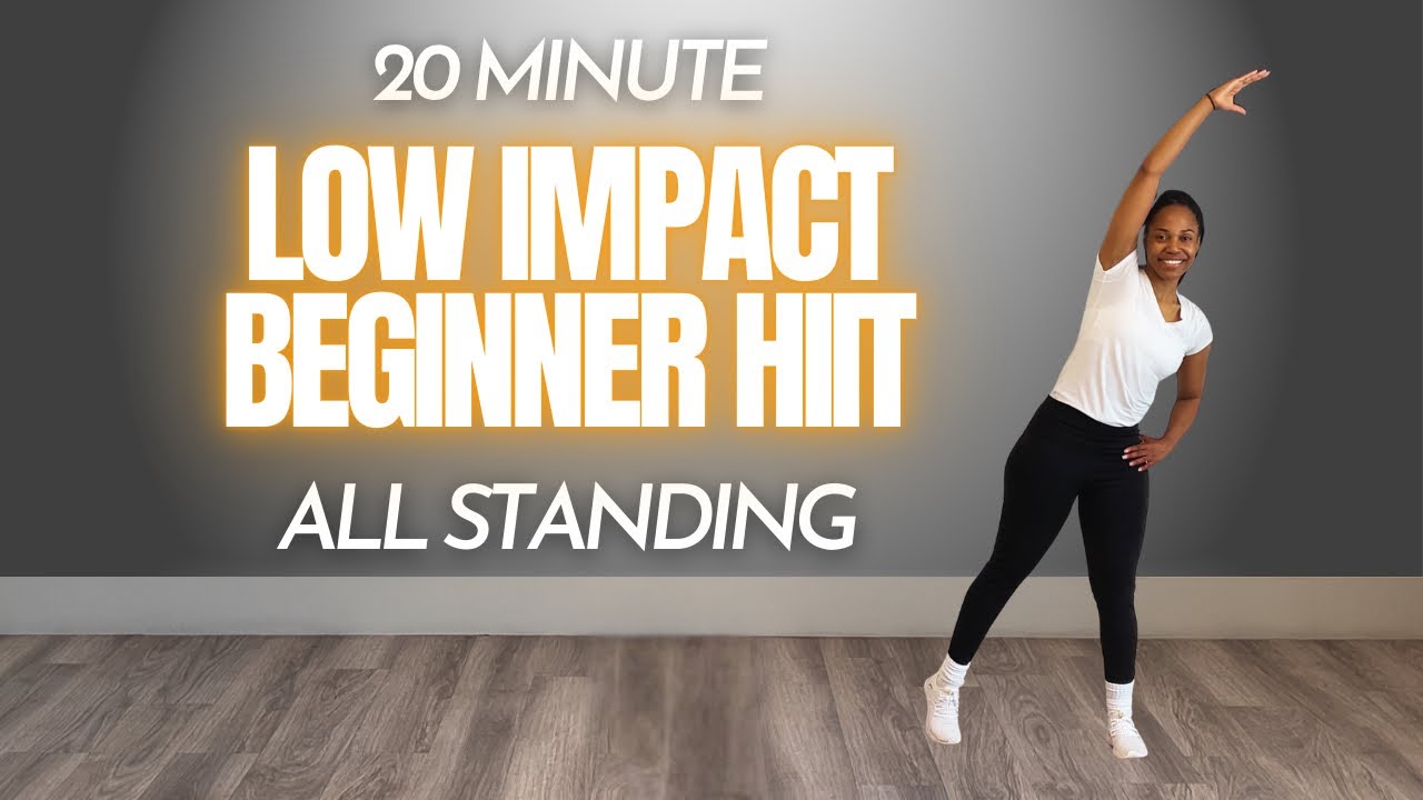20 Minute Beginner HIIT Workout | No Jumping, No Equipment…But You’ll ...