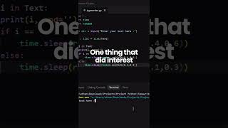 Code With Me #3 💻  Typewriter Effect #code #coding #python #programming #typewriter #funprojects