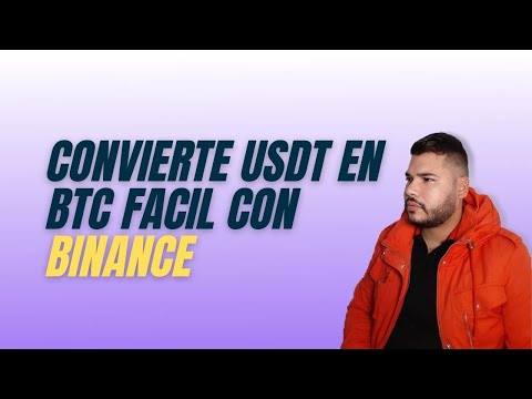 Cómo convertir USD a BTC y otras monedas en BINANCE - Tutorial