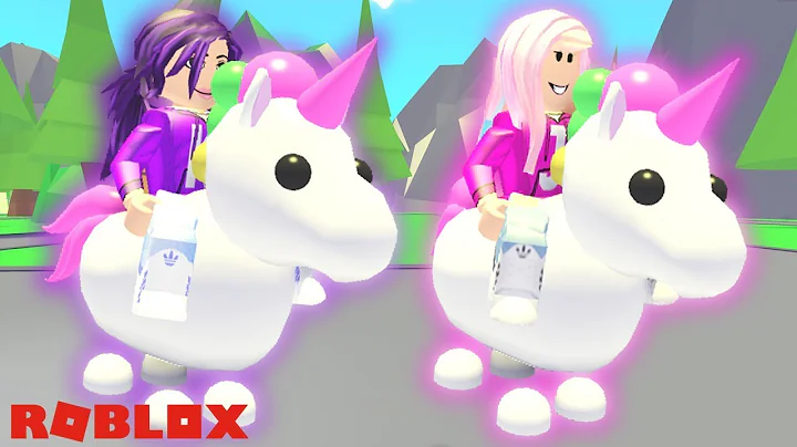 TWIN UNICORN PETS ON ADOPT ME! / ROBLOX