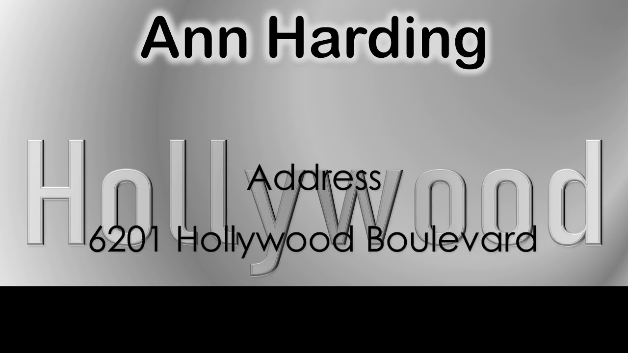 Ann Harding How To Pronounce Ann Harding Hollywood Actor From 6201