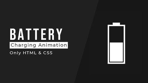 CSS Battery Charging Animation | Animation Tutorials @Techie_Neo #animation