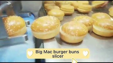 bread buns slicer automatic slicing machine auto cutter cutting machine for hotdog croissiant