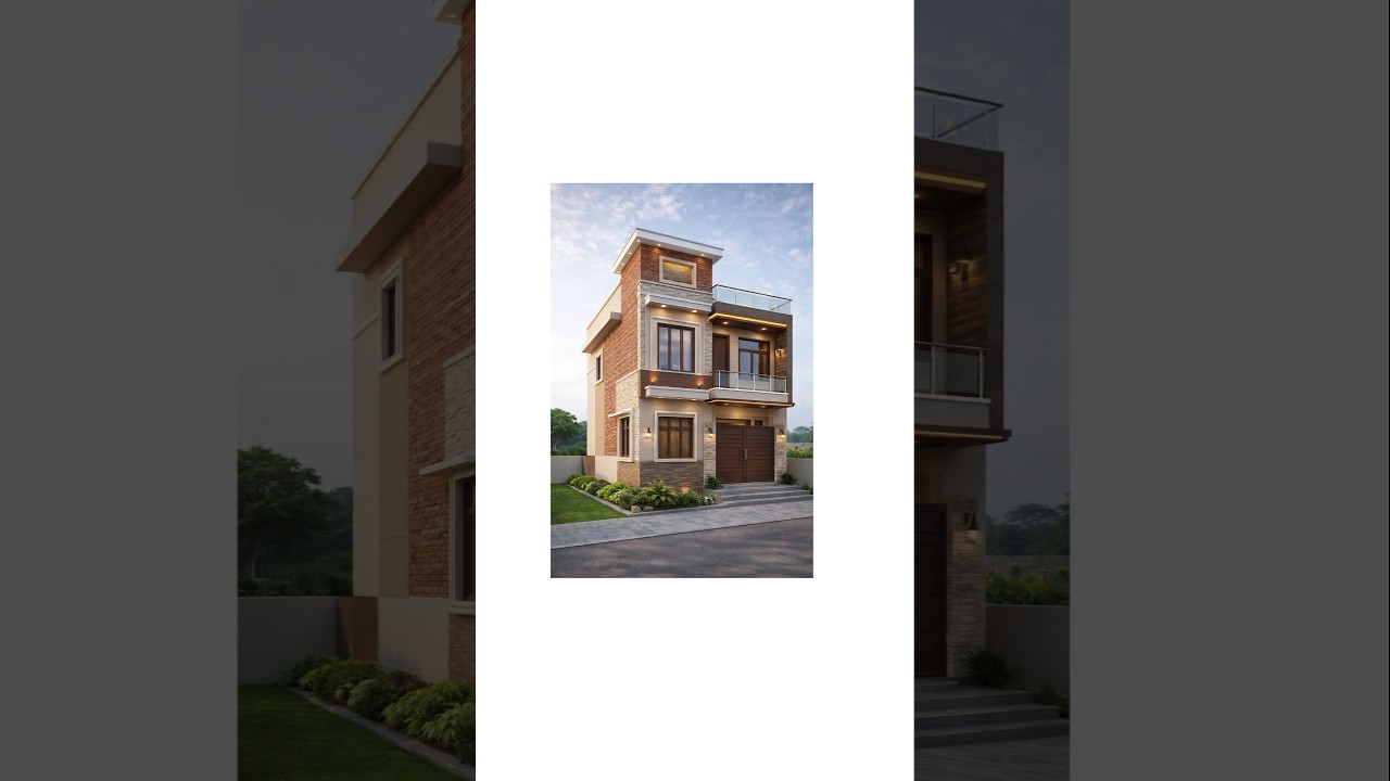 house 3d elevation #shorts #housedesign