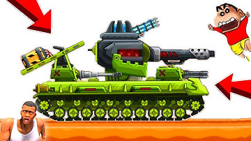 NOOB vs PRO vs HACKER in TANK CRAFT with SHINCHAN and CHOP