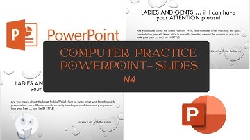 HOW TO ANSWER COMPUTER PRACTICE N4 POWERPOINT SLIDES