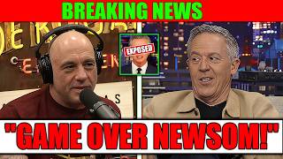 Gavin Newsom Loses Composure After Greg Gutfeld and Joe Rogan Call Him Out on Live TV