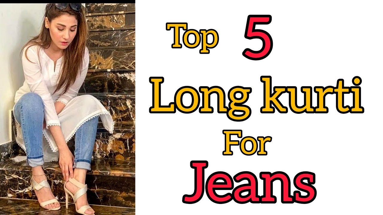 Long Kurti Designs: 16 ट्रेंडी लॉन्ग कुर्ती, जींस के साथ पेयर करने के लिए |  16 trendy long Kurti with jeans designs