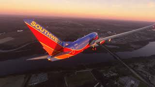 Botched Southwest 737 PMDG Landing in St Louis