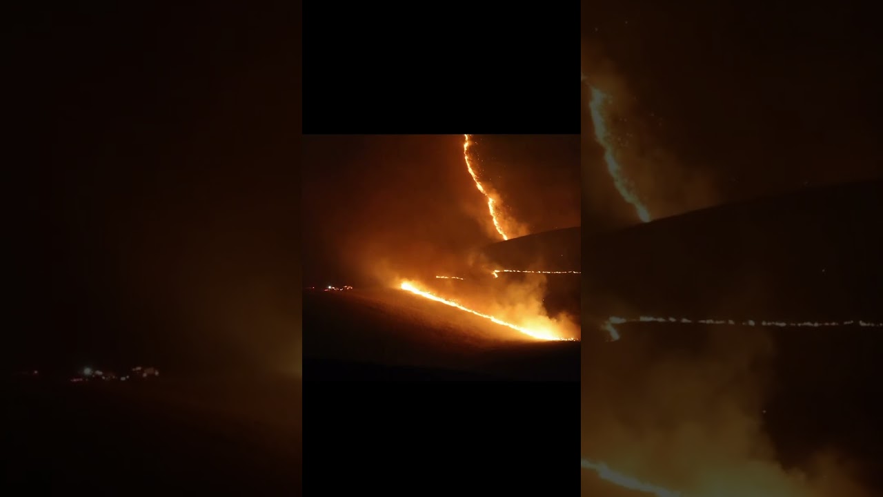 This fire traveled over 20 miles in one day.
