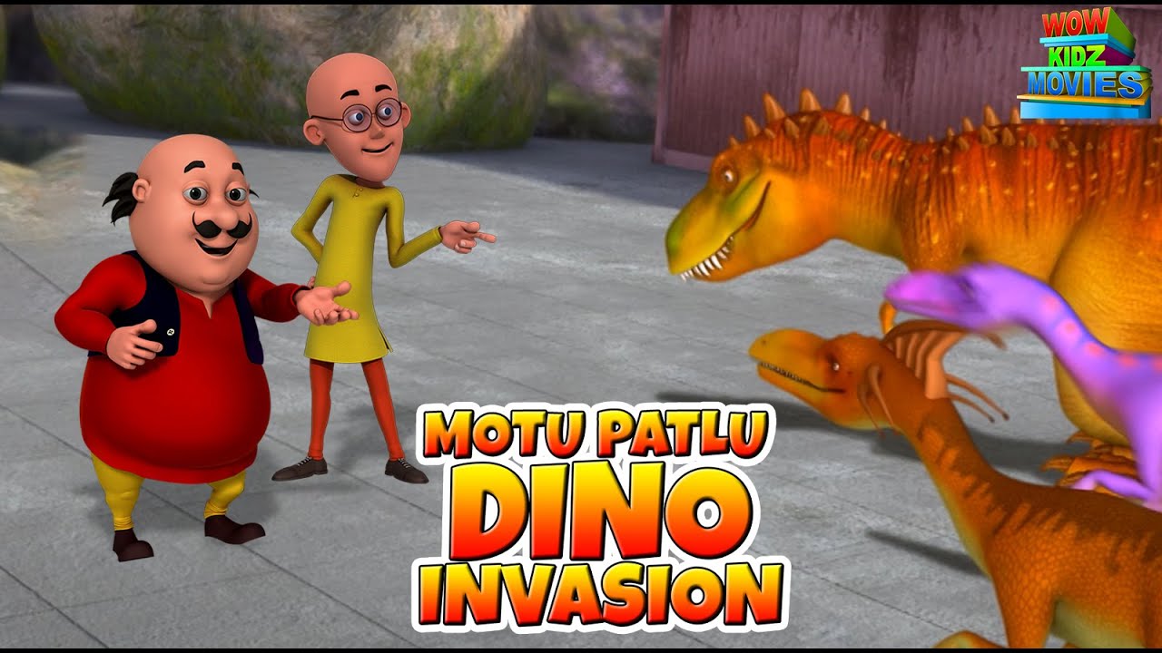 Motu Patlu | Kids Cartoon | Motu Patlu Dino Invasion | Full Movie | Wow  Kidz | #spot - YouTube